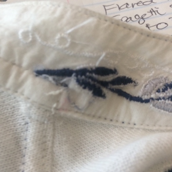 Free people medium white blue and white Shirt - Picture 7 of 8